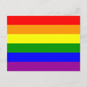 Regenbogenflagge Postkarte