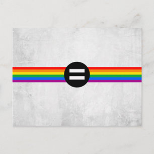 Regenbogenflagge Postkarte