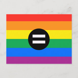 Regenbogenflagge Postkarte