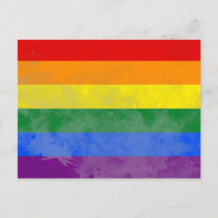 Regenbogenflagge Postkarte