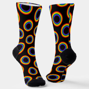 Regenbogenflagge - Streifen - LGBT Farben Ringe Socken