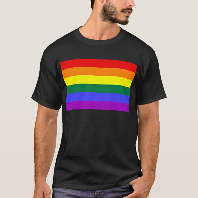 Regenbogenflagge T-Shirt (Vorderseite)
