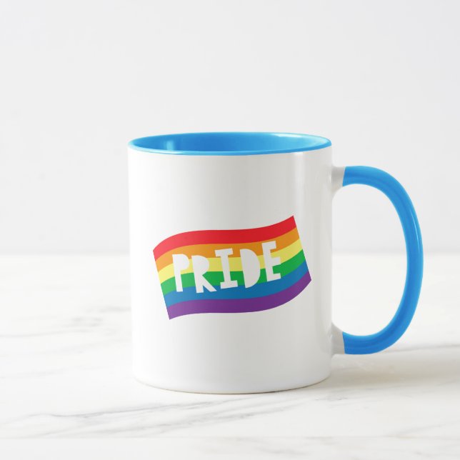 Regenbogenflagge Tasse (Rechts)