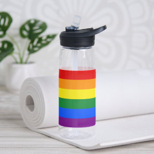 Regenbogenflagge und -stolz, LGBT-Regenbogen, Geme Trinkflasche
