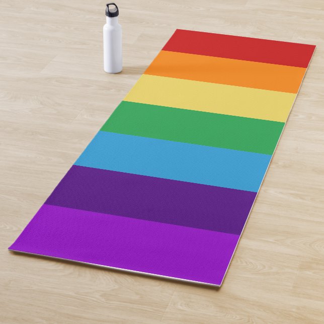 Regenbogenflagge Yogamatte (Beispiel)
