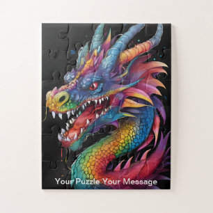 Regenbogenflame: Der Freundliche Drache Puzzle