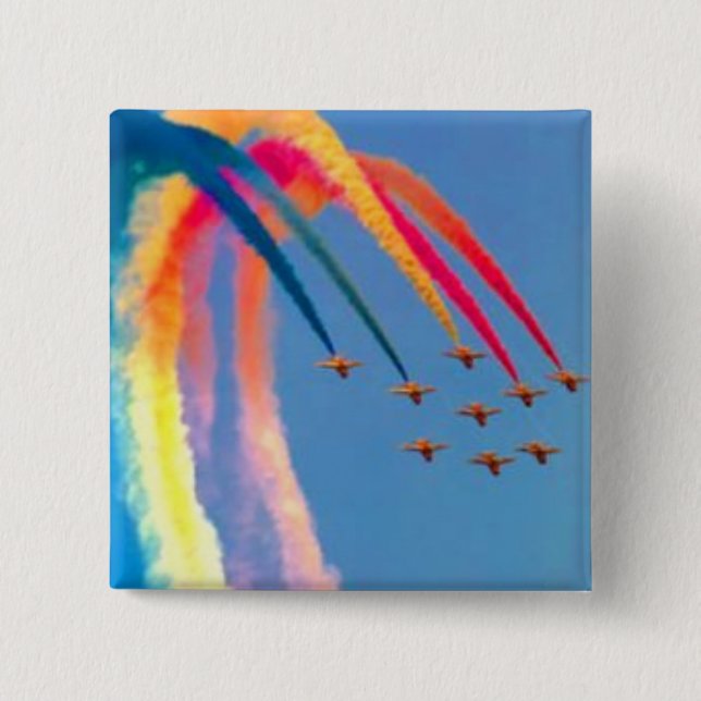 Regenbogenflug Button (Vorderseite)