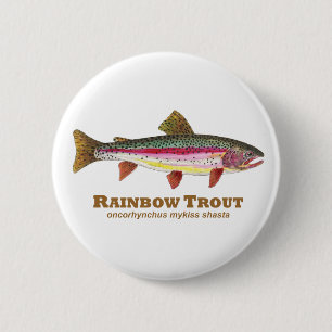 Regenbogenforelle Button