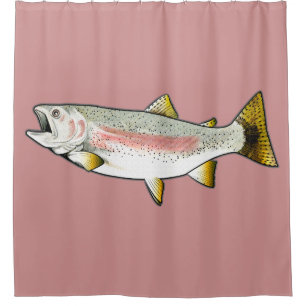 Regenbogenforelle Duschvorhang