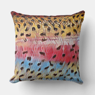 Regenbogenforelle Fischen 20 x 20 Kissen