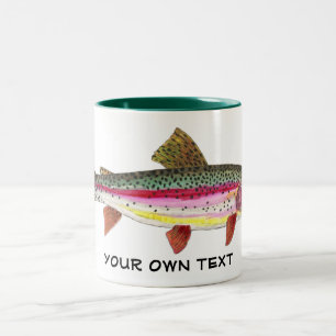 Regenbogenforelle Fischerei Ichthyologie Anglers Zweifarbige Tasse
