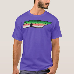 Regenbogenforelle Fliegenfisch Tennessee Staat Kar T-Shirt