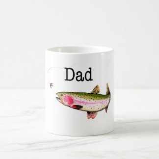 Regenbogenforelle Fliegenfischen Geschenk vorhande Kaffeetasse