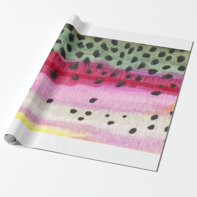 Regenbogenforelle Geschenkpapier (Ungerollt)