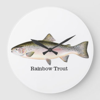 Regenbogenforelle Große Wanduhr