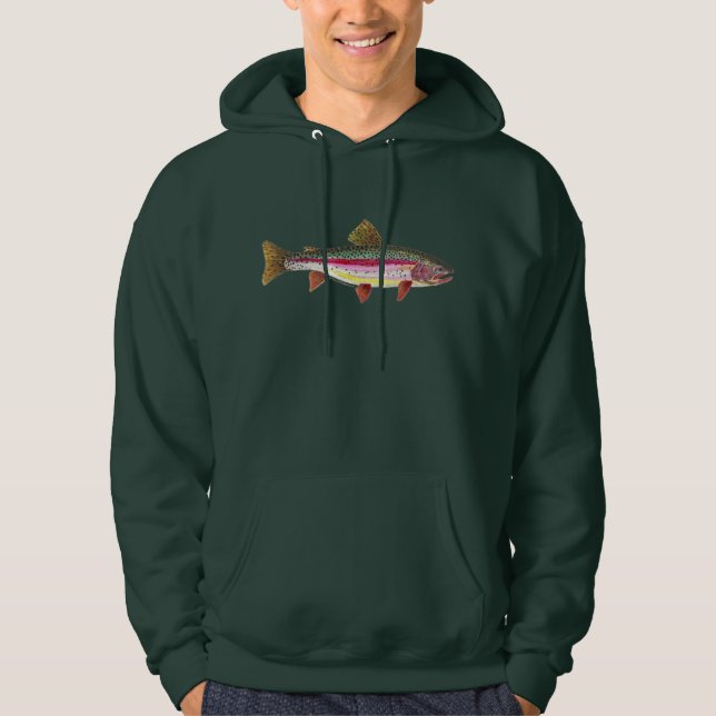 Regenbogenforelle Hoodie (Vorderseite)