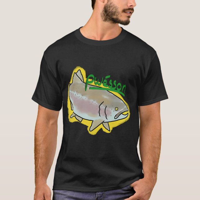Regenbogenforelle im Comic-Stil T-Shirt (Vorderseite)