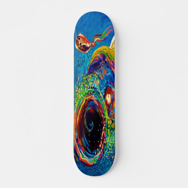 Regenbogenforelle Jagen a Lure Skateboard (Vorne)