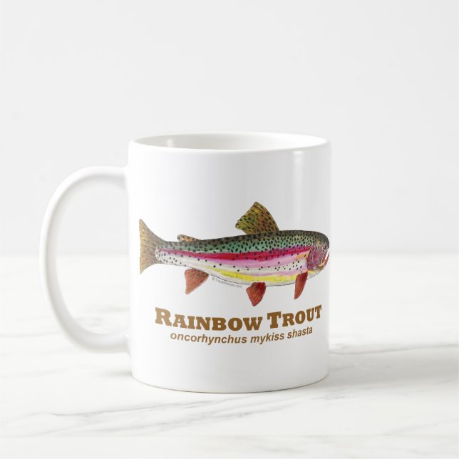 Regenbogenforelle Kaffeetasse (Links)