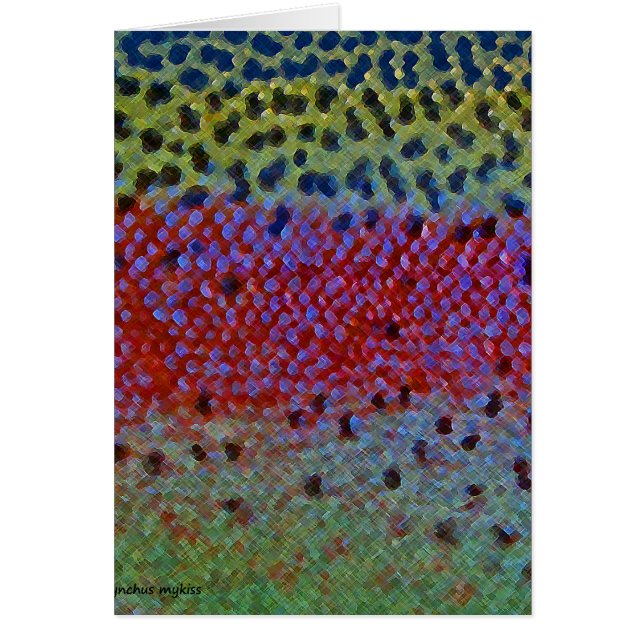 Regenbogenforelle - Karte (Vorne)