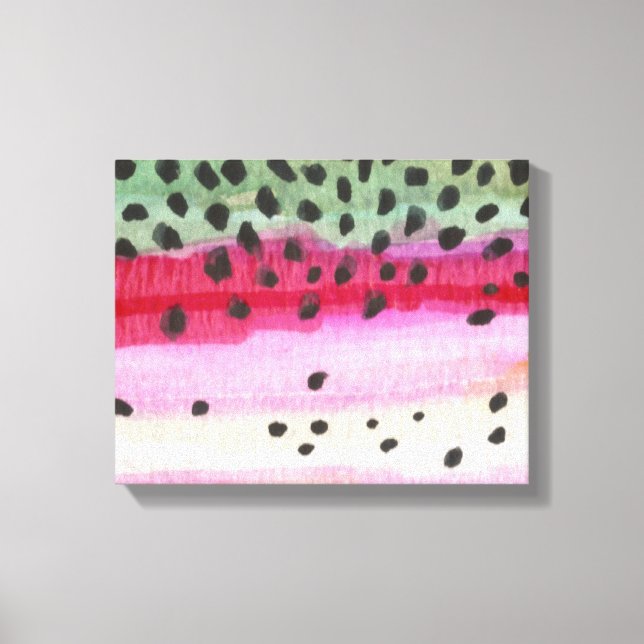 Regenbogenforelle Leinwanddruck (Vorderseite)