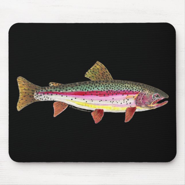 Regenbogenforelle Mousepad (Vorne)