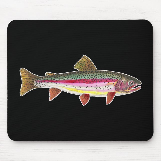 Regenbogenforelle Mousepad (Vorne)
