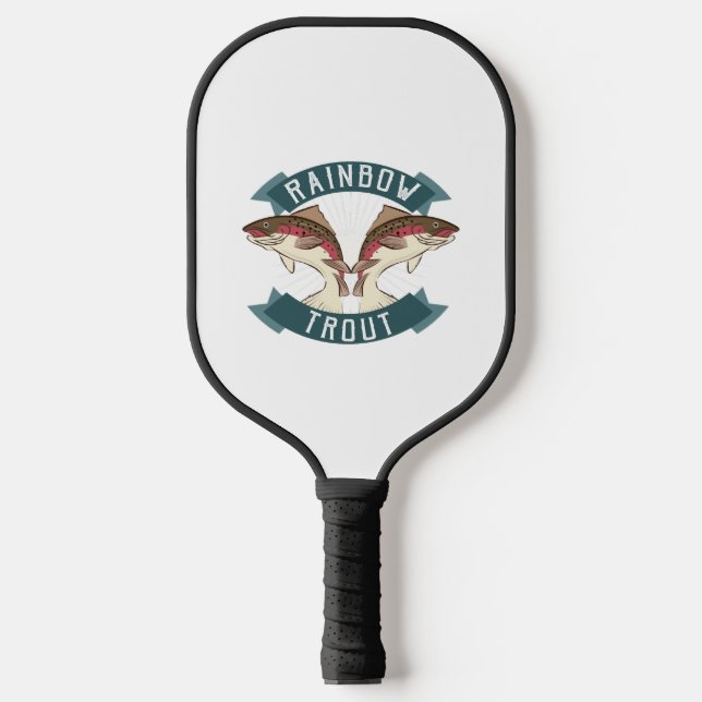 Regenbogenforelle Pickleball Schläger (Vorderseite)