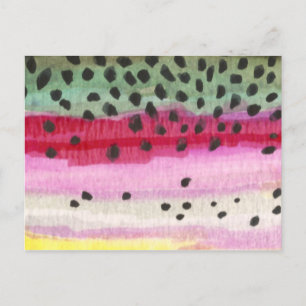 Regenbogenforelle Postkarte