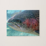 Regenbogenforelle-Puzzlespiel Puzzle<br><div class="desc">Verwirren Sie Eigenschaften ein Nahaufnahme-Foto einer Regenbogenforelle (manchmal genannt eine Lachsforelle) durch ein Betrachtungsfenster am Bonneville-Fisch-Brutplatz in Oregon. Regenbogenforelle sind die gleichen Spezies,  wie Stahlkopf,  der Unterschied,  der dieser Stahlkopf ist-,  einen Seelauf haben und zu den Fischeiern in Frischwasser nach 2-3 Jahren in Meer zurückgehen.</div>