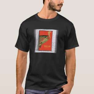 Regenbogenforelle Räuchern, Fliegenfischen T-Shirt
