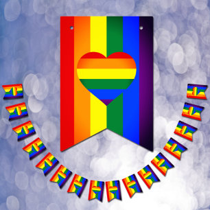 Regenbogenforelle, Regenbogenfahne, LGBT-Party Wimpelkette