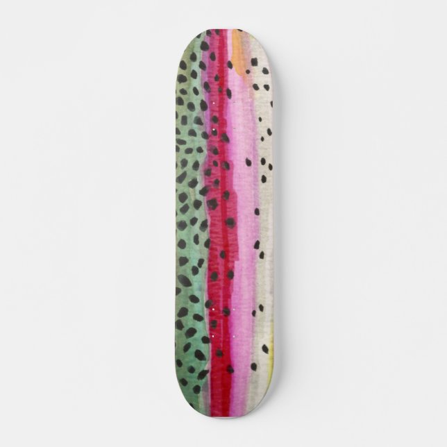 Regenbogenforelle Skateboard (Vorne)