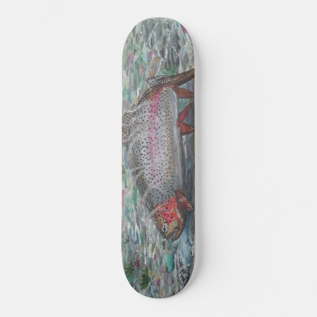 Regenbogenforelle-Skateboard Skateboard (Vorderseite)