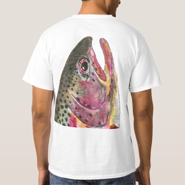 Regenbogenforelle T-Shirt (Rückseite)
