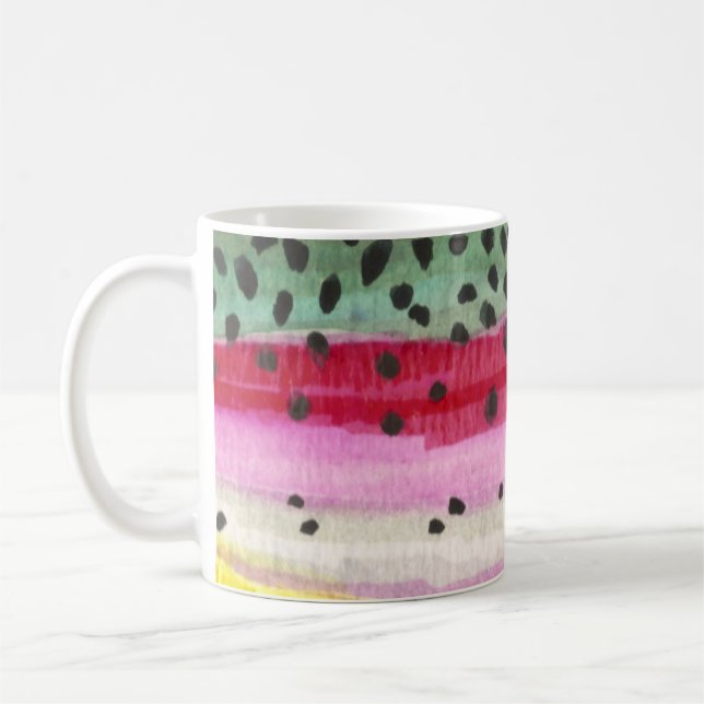 Regenbogenforelle Tasse (Links)
