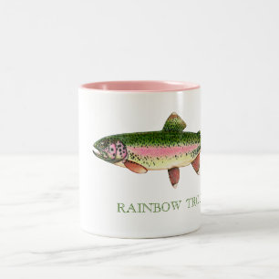 REGENBOGENFORELLE ZWEIFARBIGE TASSE