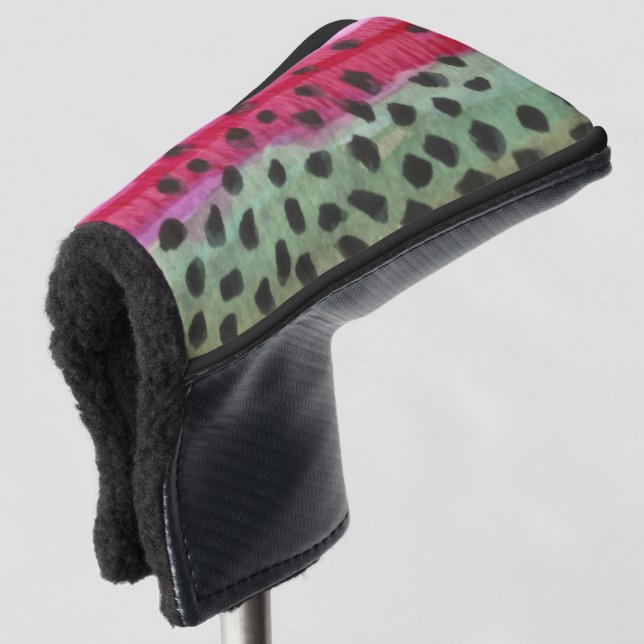 Regenbogenforellen Fischerei und Ichthyologie Golf Headcover (3/4 Vorderseite)