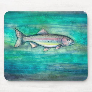 Regenbogenforellen-Wildlife-Art-Mauspad Mousepad