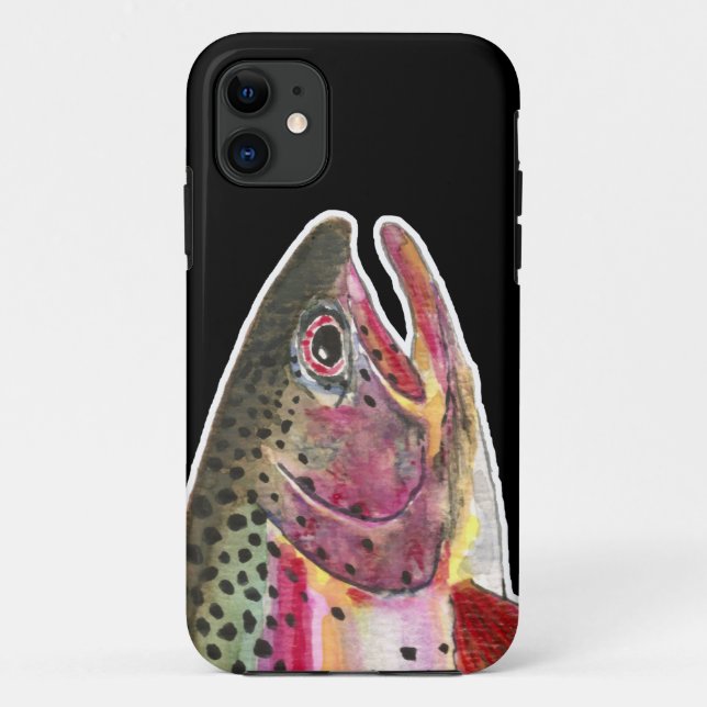 Regenbogenforellenangeln Case-Mate iPhone Hülle (Rückseite)