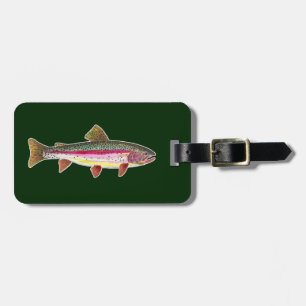 Regenbogenforellenfisch, Fisherman's Gepäckanhänger