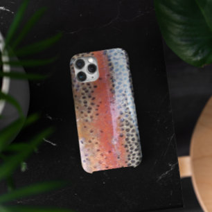 Regenbogenforellenhaut abstraktes Muster iPhone 15 Pro Hülle