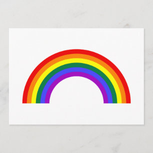 Regenbogenform Einladung