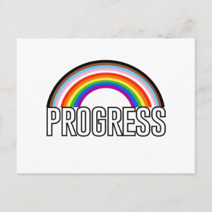 Regenbogenfortschrittsbogen Postkarte