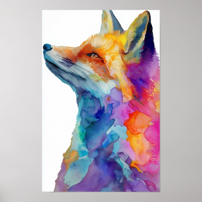 Regenbogenfuchs Poster (Vorne)