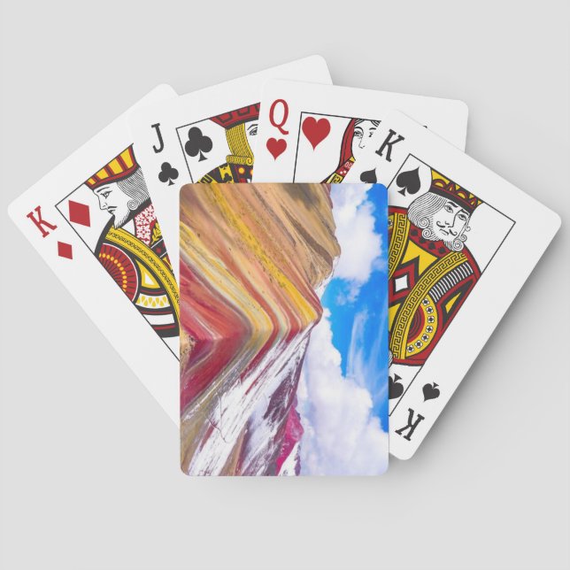 Regenbogengebirge, Peru Spielkarten (Rückseite)