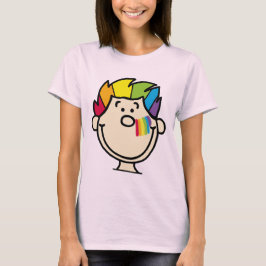 Regenbogengesicht T-Shirt