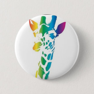 Regenbogengiraffe Button
