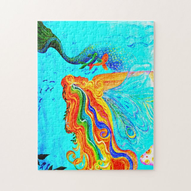 Regenbogenhaar Puzzle (Vertikal)