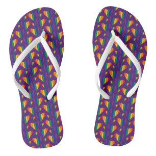 Regenbogenhalbmesser Flip Flops